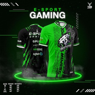 JIKUANG เสื้อกีฬา พิมพ์ลาย GAMING (1) มีไชส์ m-2xl