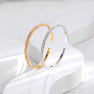 [0714]QDZTE-SDY Y2K South Korea Dongdaemun Fashion Simple Zircon Bracelet Light Luxury Cuff Bray High Sense Does Not Accessories Cross-Border Jewelry Original Sweet Cool Style Hot.