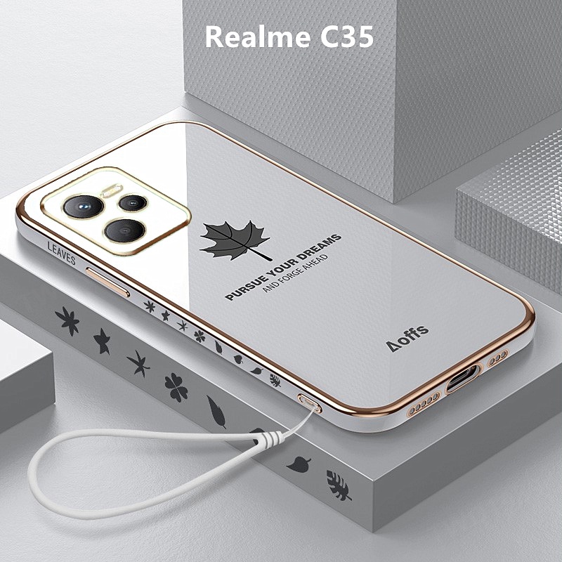 เคส Realme C35 case ลายใบเมเปิ้ล TPU แบบนิ่ม เคสมือถือ เคสโทรศัพท์ Realme C35