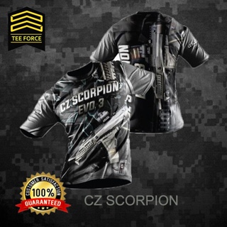 Sublimation เสื้อยืดยุทธวิธี CZ SCORPION