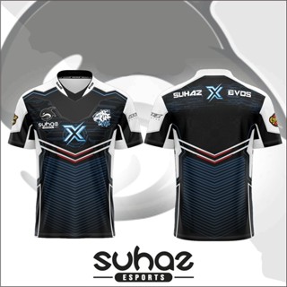     เสื้อกีฬาแขนสั้น ลายทีม Mobile Legend Evos Suhaz 2023