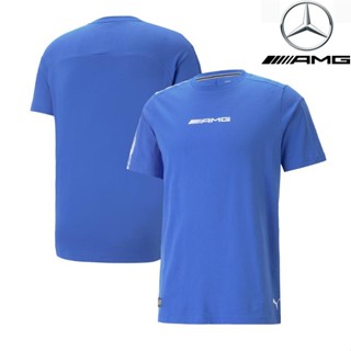 เสื้อกีฬาแขนสั้น ลายทีมแข่งขัน F1 Mercedes AMG Petronas F1 เหมาะกับฤดูร้อน สําหรับผู้ชาย และผู้หญิง 2023