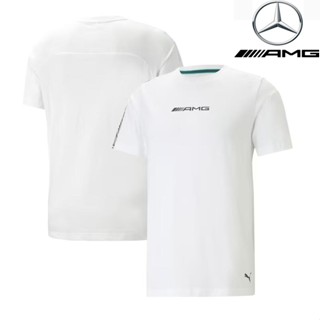 เสื้อกีฬาแขนสั้น ลายทีมแข่งขัน F1 Mercedes AMG Petronas F1 เหมาะกับฤดูร้อน สําหรับผู้ชาย และผู้หญิง 2023