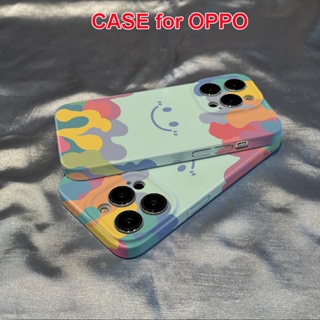 เคสโทรศัพท์มือถือคู่รัก แบบแข็ง ลายหน้ายิ้ม สําหรับ OPPO Reno8T 5G Reno8 Pro Reno8 Reno7 Z Reno7 Pro Reno6 Pro Reno5 Reno4 Z Reno3