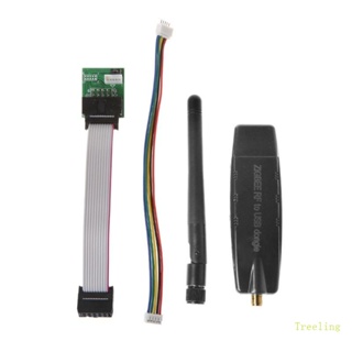 Treeling CC2530 CC2531 RF TO USB พอร์ตอนุกรม ZigBee สายไฟเกรดเทคนิค แบบใส