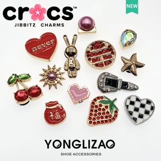 Jibbitz crocs charms หัวเข็มขัดโลหะ รูปรองเท้า อุปกรณ์เสริมแฟชั่น สําหรับตกแต่ง DIY