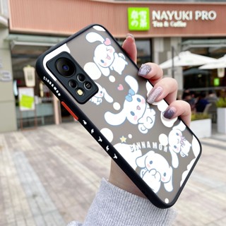 สําหรับ InFinix Hot 11s NFC เคส การ์ตูน Laurel Dog รูปแบบ ขอบสี่เหลี่ยม ดีไซน์ใหม่ กันกระแทก ฝ้า ใส เคสโทรศัพท์แข็ง