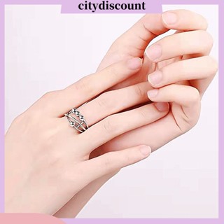 &lt;citydiscount&gt; แหวนลูกปัด ทองแดง ทรงเรขาคณิต ปรับได้ บรรเทาความเครียด เครื่องประดับ สําหรับผู้หญิง