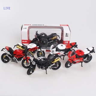 Live 1 16 Die-cast โมเดลรถจักรยานยนต์ อัลลอย ขนาดเล็ก ของเล่นสําหรับเด็กผู้ชาย วัยรุ่น วันเกิด