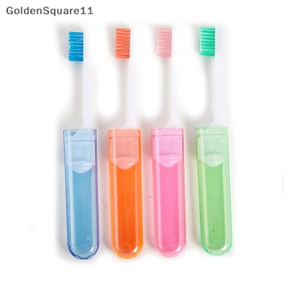 Goldensquare แปรงสีฟัน ขนแปรงนุ่มมาก แบบพกพา พับได้ สําหรับเดินทาง