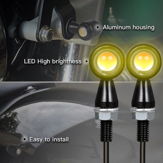 OObike ไฟเลี้ยวด้านหน้าด้านหลังตัวบ่งชี้ LED สีเหลืองอำพัน DC 12V Universal สำหรับรถจักรยานยนต์สกูตเตอร์กีฬา