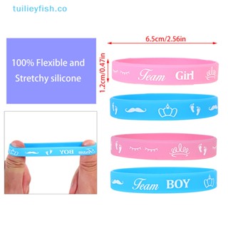 Tuilieyfish สายรัดข้อมือซิลิโคนยาง สําหรับเด็กผู้ชาย และผู้หญิง 36 ชิ้น