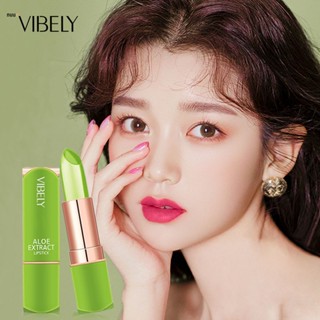 Vibely Warm -changing Red Aloe Aloe Lip Balm Hydration Moisturizing Color Lipstick Lip Care To Prevention Dry Crack Lip Peeling nuuo