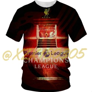 (ทั้งหมดในสต็อก Xzx180305) ใหม่ เสื้อยืด พิมพ์ลายฟุตบอล Liverpool FC 3D 15