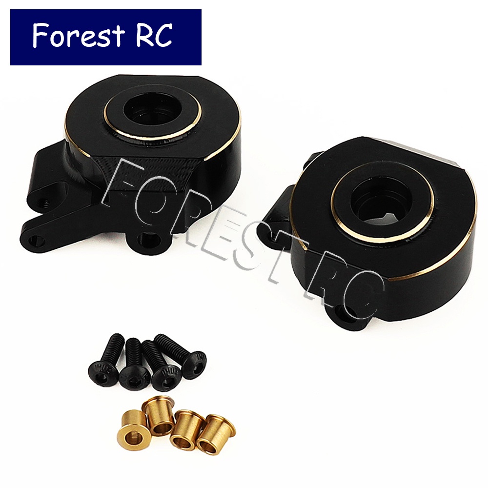 อะไหล่พวงมาลัย ทองเหลือง สีดํา สําหรับอัพเกรดรถไต่หินบังคับ 1/10 Axial SCX10 PRO