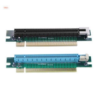 Shas อะแดปเตอร์การ์ด PCIE Express 16X 90 องศา 90 องศา