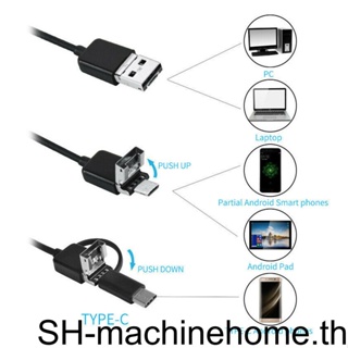 กล้องเอนโดสโคป LED กันน้ํา พอร์ต USB สําหรับตรวจสอบคอมพิวเตอร์ โทรศัพท์มือถือ