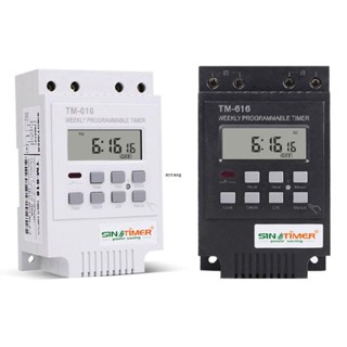 ✿ Tm616w-4 เครื่องจับเวลาอิเล็กทรอนิกส์ดิจิทัล 220V 30A ตั้งโปรแกรมได้