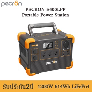 PECRON E600LFP Portable Power Station 1200W 614Wh LiFePo4 แบตสำรองพกพา แบตสำรองไฟ 220VG