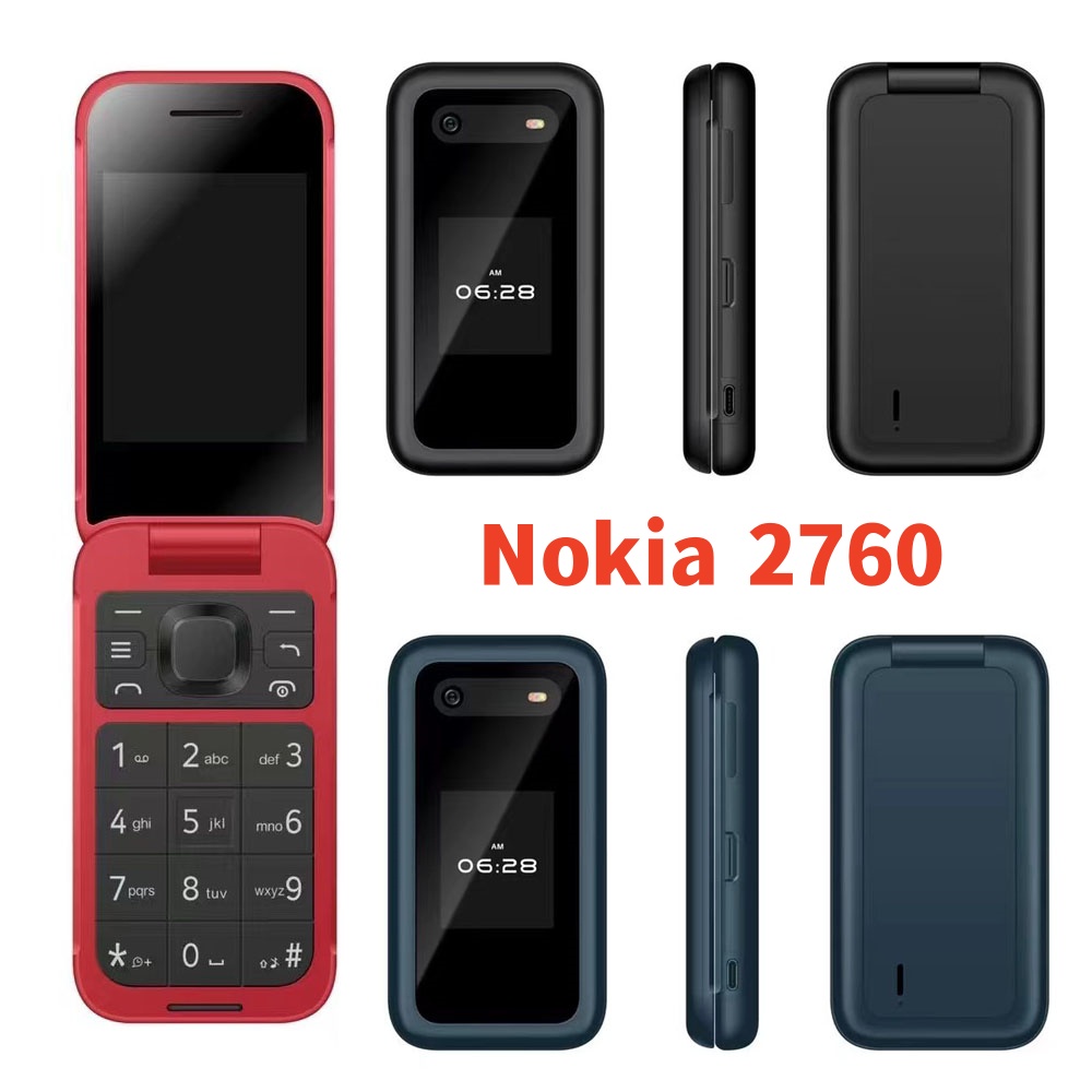 Nokia 2760 2ซิม มือถือปุ่มกด 2G เมนูไทย ใหม่ล่าสุด ฝาพับ คลาสสิคสวยมาก เครื่องแท้ 100% รับประกัน 1 ปี