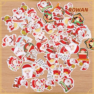 ROWANS 48 PCS/Box Christmas Sticker Sealing Stationery Decoration Gift Paper Sticker