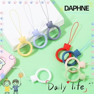 Daphne สายคล้องคอซิลิโคนรูปหมีสําหรับห้อยโทรศัพท์มือถือ