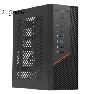 เคสพาวเวอร์ซัพพลาย A09P Black Mini Itx Case 4.2L Mini Itx Htpc Chassis Game Computer Can Stand or Lie Down ขนาดเล็ก 1U สําหรับคอมพิวเตอร์ตั้งโต๊ะ