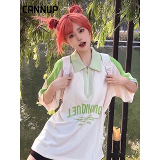 CANNUP เสื้อยืดผู้หญิง สะดวกสบาย และทันสมัย A23K03P