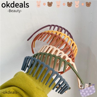 OKDEALS ที่คาดผม พร้อมฟัน สีดํา สําหรับล้างหน้า