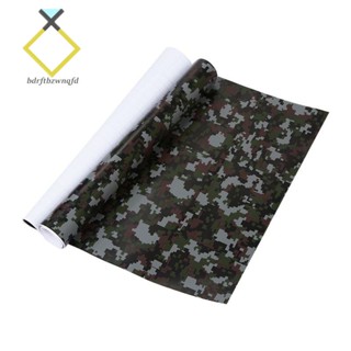 สติกเกอร์ไวนิล PVC ลายพราง CAMO Woodland คาร์บอนไฟเบอร์ สําหรับติดตกแต่งรถยนต์ รถจักรยานยนต์ 1 ม้วน