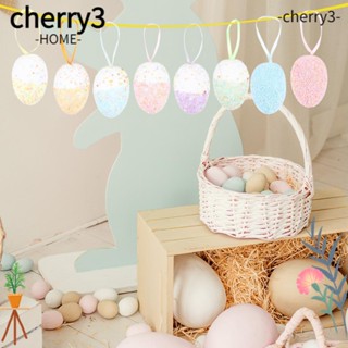 Cherry3 ไข่อีสเตอร์ 6 ซม. สําหรับแขวนตกแต่งบ้าน งานปาร์ตี้ 6 ชิ้น
