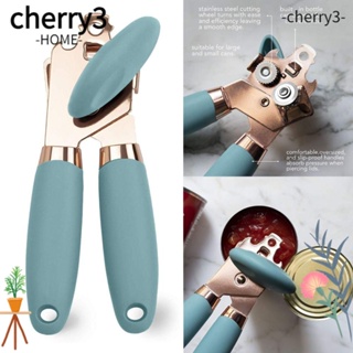 Cherry3 ที่เปิดกระป๋อง สเตนเลส กันลื่น ใช้งานง่าย แข็งแรง ประหยัดแรง สีฟ้า สําหรับเปิดกระป๋อง