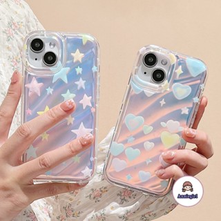 เคสโทรศัพท์มือถือ แบบนิ่ม ลายดาว กันกระแทก สําหรับ IPhone 11 14 Pro Max 12pro IP 13 Promax XS XR 7 8Plus