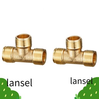 Lansel อะแดปเตอร์ข้อต่อทองเหลือง ท่อทองแดง ไฮดรอลิก ตัวผู้ 1/2 นิ้ว 2 ชิ้น