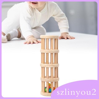 [szlinyou2] เครื่องเขย่า แบบเขย่าแล้วมีเสียงดนตรี ของเล่นไม้ กันฝน สําหรับเด็ก