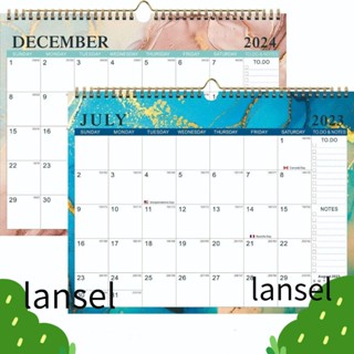 Lansel ปฏิทินแขวนผนัง กระดาษตารางเวลา 2023-2024 สําหรับสํานักงาน