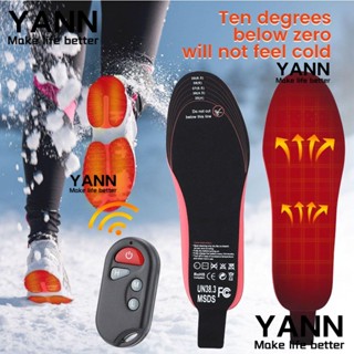 YANN1 แผ่นพื้นรองเท้าทําความร้อน USB เหมาะกับหน้าหนาว สําหรับกลางแจ้ง