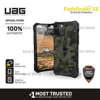 Uag Pathfinder SE Camo Series เคสโทรศัพท์ สําหรับ iPhone 12 Pro Max / 12 Mini พร้อมฝาครอบป้องกัน - สีเขียวทหาร