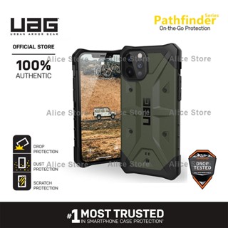 Uag Pathfinder Series เคสโทรศัพท์มือถือ สีเขียวทหาร กันกระแทก สําหรับ iPhone 12 Pro Max 12 Mini