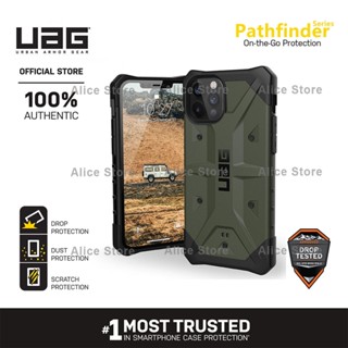 Uag Pathfinder Series เคสโทรศัพท์มือถือ สีเขียวทหาร กันกระแทก สําหรับ iPhone 12 Pro Max 12 Mini