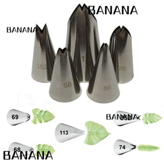 Banana1 หัวฉีดไอซิ่ง สําหรับตกแต่งเค้ก เบเกอรี่ DIY 1 ชิ้น 5 ชิ้น 6 ชิ้น