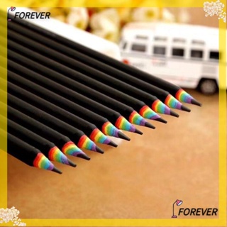 Forever ดินสอไม้ สีรุ้ง 2B เป็นมิตรกับสิ่งแวดล้อม 5 ชิ้น