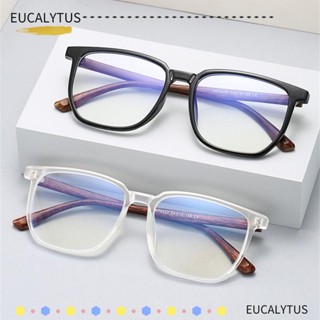 Eutus แว่นตาแฟชั่น กรอบสี่เหลี่ยม ขนาดใหญ่ สไตล์เรโทร