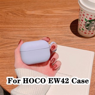 【คุณภาพสูง】สําหรับ Hoco. Ew42 เคสหูฟัง แบบนิ่ม สีมาการอง สีเขียว และสีชมพู สําหรับ HOCO EW42