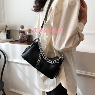 SISTER  กระเป๋าสะพาย ข้าง กระเป๋าผู้หญิงสะพายข้าง 2023 new Trendy Korean Style Unique ทันสมัย L91TKZ1 37Z230910