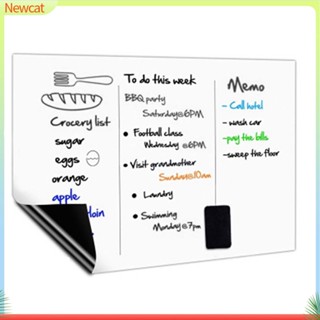 {Newcat} สติกเกอร์ไวท์บอร์ดแม่เหล็ก ขนาด A5 มีกาวในตัว ยืดหยุ่น สําหรับบ้าน
