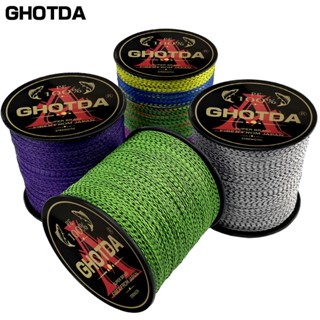 Ghotda สายเบ็ดตกปลา 300 ม. 4 สาย 0.11-0.5 มม. หลายเส้นใย คุณภาพสูง