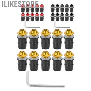 Ilikestore Windshield Screw Kit  Rubber Aluminum Windscreen Nuts with Wrench for Maintenance Workers Motorcycle