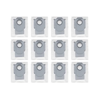 12PCS for Xiaomi Roborock P10 / Q Revo Robot Vacuum Cleaner Accessories Dust Bag Garbage Dust Bag Replacement Parts