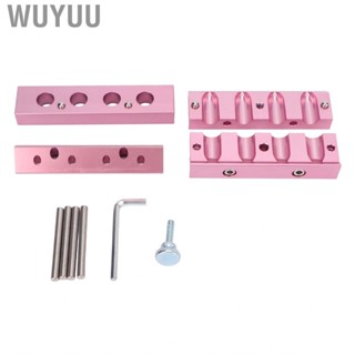 Wuyuu DIY Lipstick Mold Aluminum 4 Holes Multipurpose Making Kit Lip Balm